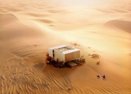 A Climate-Responsive Residence with Living Walls and Voids