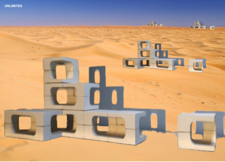 Modular Units with Biobased Binder and Efficient Climate Control in Desert Housing