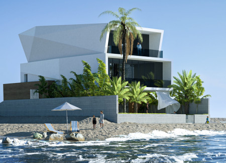 Smart Glass Facades and Efis Insulation Create Sustainable Living in a Private Oasis