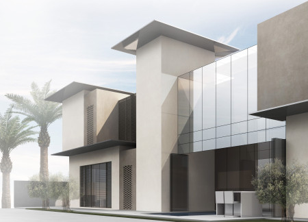 Modular Family Residences Featuring Traditional Mashrabiya and Sustainable Precast Concrete Design