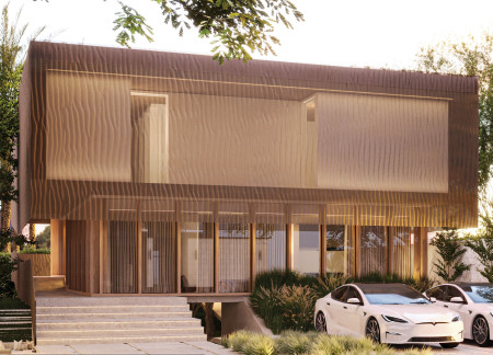 Carved Limestone Structures Enabling Natural Ventilation in Sustainable Desert Housing