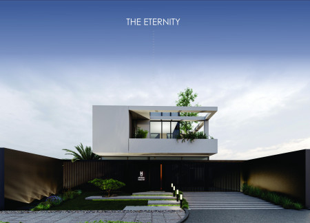 Charred Wooden Shingles and Passive Cooling Techniques in a Contemporary Dubai Residence