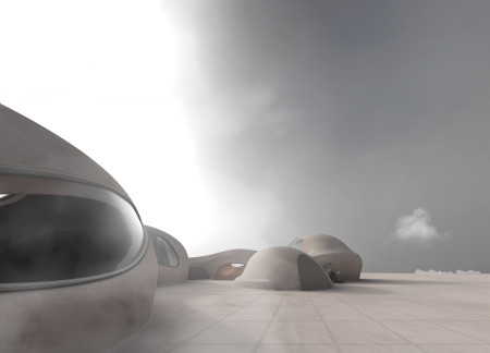 Fluid Forms and Natural Finishes in Sustainable Urban Living