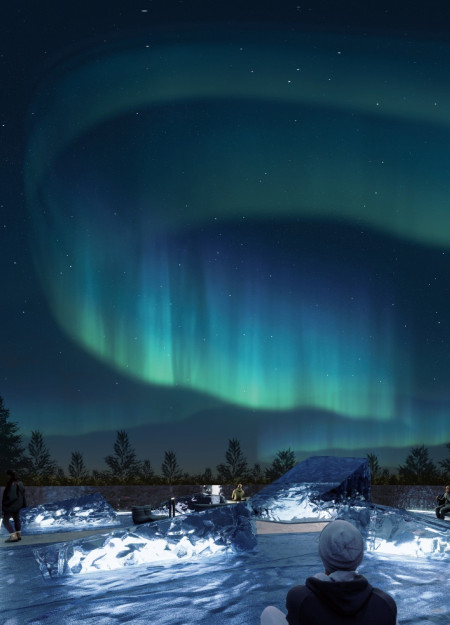 Crystalline Facades and Dimmer Glass Highlighting Wellness in a Thermal Spa Experience