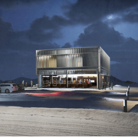 Geothermal Retreat Enveloped in Transparent Glass and Charred Timber Shingles