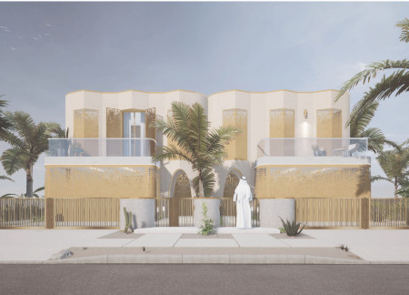 Perforated Mashrabiya and 3d-Printed Walls Foster Sustainable Living in Courtyard Homes