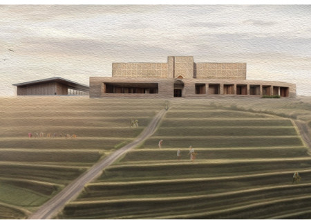 Charred Wooden Shingles and Local Stone Reshape a Traditional Community for Elders