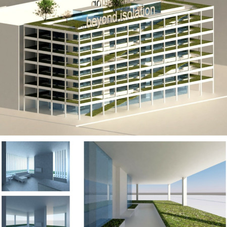 Charred Wooden Shingles and Recycled Steel Form Adaptive Community Housing