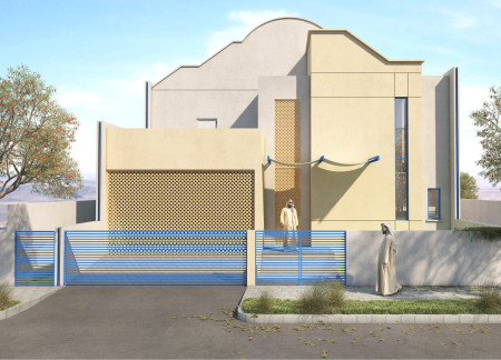 Maximizing Natural Light Through Textured Concrete and Airflow Design in Sustainable Residential Architecture