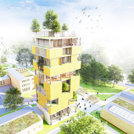 Charred Wooden Shingles Enhancing Community Cohesion in a Timber-Structured Residence