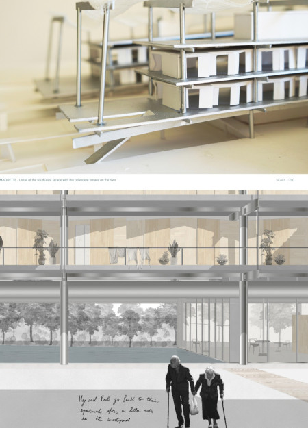 Charred Shingles and Steel Framework Creating Community-Centric Living by the Water