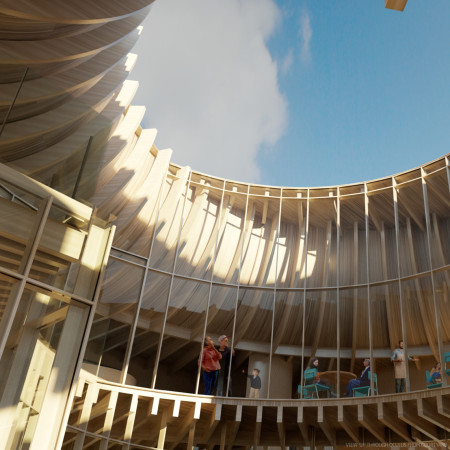 Charred Wooden Shingles and Laminated Timber Create a Serene Brewing and Wellness Retreat
