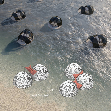 Geodesic Shelter with Modular Recycled Materials for Sustainable Living