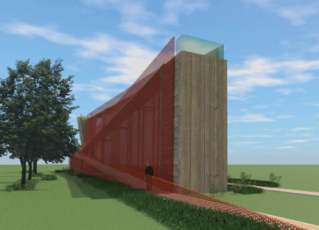 Perforated Metal Screens and Reclaimed Barnwood Enrich Community Facility in South Dakota