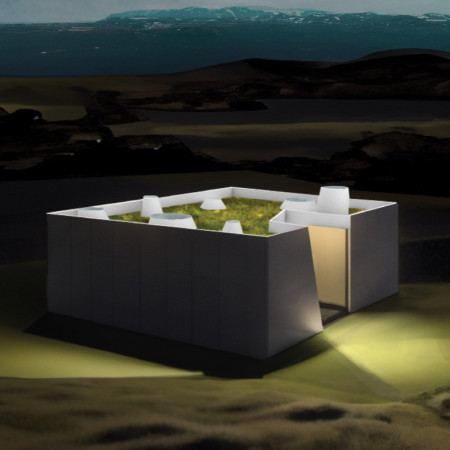 Natural Roofing and Local Stone Define a Sustainable Brewery Experience in Iceland