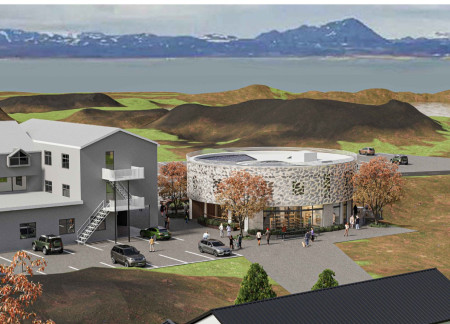 Perforated Metal Fa&ccedil;ade and Skylight Oculus in a Circular Spa Retreat