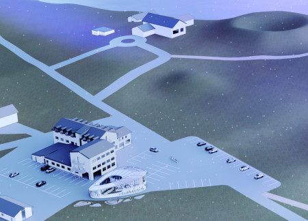 Integrating Natural Light Through Sloping Glass Fa&ccedil;ades in a Spa Featuring Thermal Elements and Local Brews