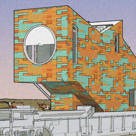 Charred Wooden Shingles and Thermal Mass: a Modular Response to Urban Housing Needs