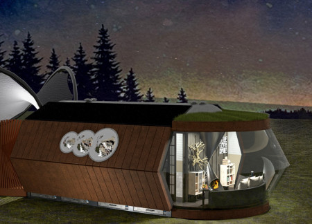 Hexagonal Structure Crafted from Recycled Polyurethane with a Focus on Sustainable Living