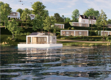 Charred Wooden Shingles and Fiberglass Composite Create Sustainable Living Spaces