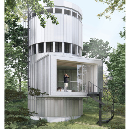 Rotating Core System with Plywood and Gypsum Elements for Efficient Micro Living