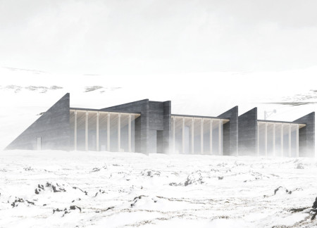 Rammed Earth Walls and Green Roofs Enhance Sustainability in Icelandic Ski Retreat