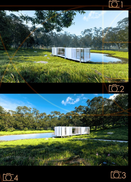 Balancing Natural Light with Cross-Laminated Timber and Charred Shingles in a Modern Residential Space