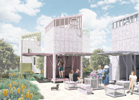 Textile Insulation Microhomes Utilizing Recycled Materials for Urban Living