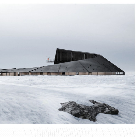 3d Printed Concrete and Natural Wood Synthesis Creating a Versatile Shelter in Iceland