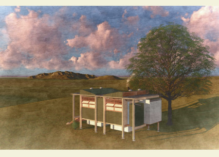 Elevated Living Spaces with Marine Plywood and Rainwater Harvesting Systems for Sustainable Community Engagement