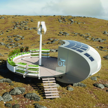 Charred Wood Finishes and Prefabricated Steel Create a Compact Self-Sufficient Home