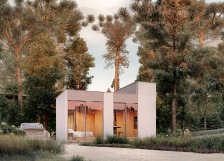 Charred Wooden Shingles and Acoustic Panels Shape a Resilient Micro Shelter for Disaster-Prone Areas