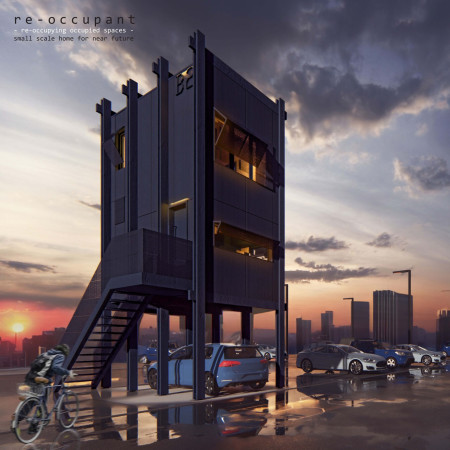 Charred Wooden Shingles and Cross-Laminated Timber Form Sustainable Urban Dwellings