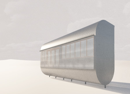 Barrel-Vaulted Shelter with Cross-Laminated Timber Construction and Renewable Energy Integration