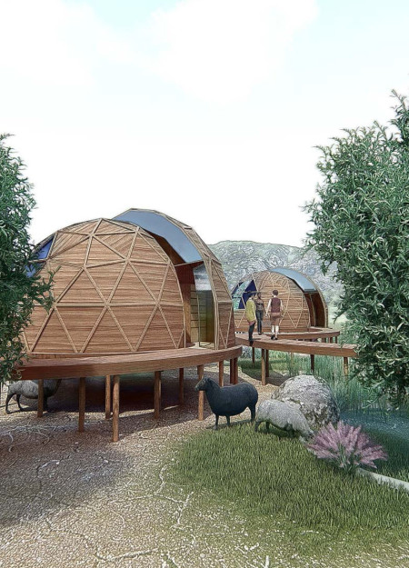 Geodesic Dome Structures Featuring Kingspan Panels for Sustainable Community Living