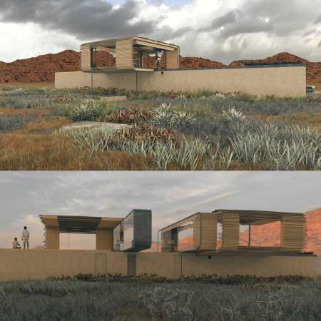 Charred Wooden Shingles and Cross-Laminated Timber Create Sustainable Microhome in Southern Africa