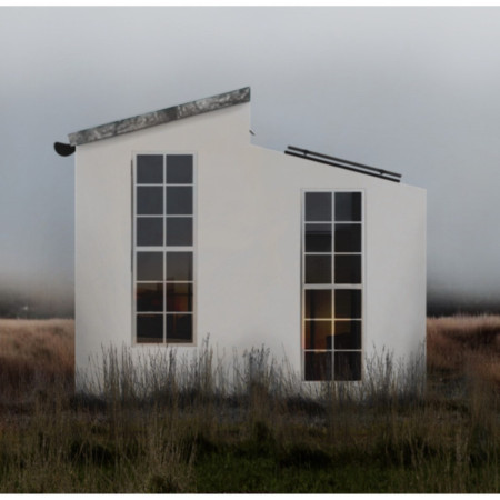 Transformable Living Spaces Featuring Cross-Laminated Timber Panels and Charred Wooden Shingles