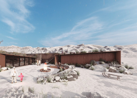 Cross-Laminated Timber Panels and Charred Shingles Form a Sustainable Ski Cabin Integrated with Iceland&rsquo;s Landscape