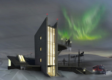 Turf-Insulated Lodge with Panoramic Glazing Offering Views of the Northern Lights