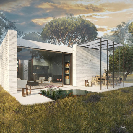 Vigaria Marble Residence with Biophilic Design Elements in a Natural Landscape