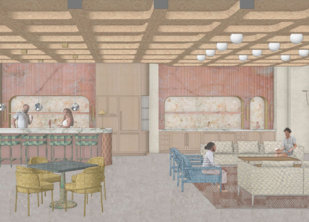 Biophilic Design with Natural Light and Flexible Spaces Utilizing Marble and Glass