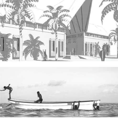 Sustainable Thatch Roofing and Natural Stone Design for a Community Workspace