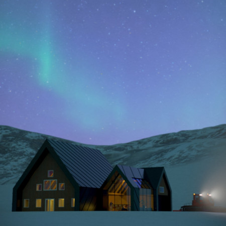 Charred Wooden Shingles and Flexible Spaces Redefine Community Functionality