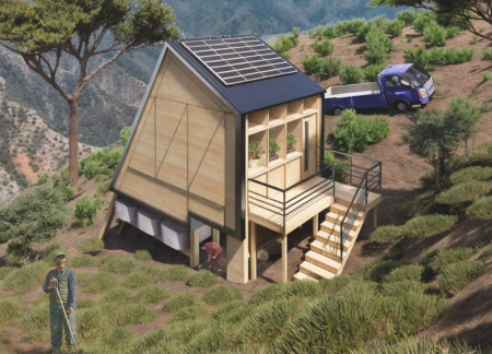 Charred Wooden Shingles and Triple-Glazed Facades Enhance Community Functionality in Sustainable Design