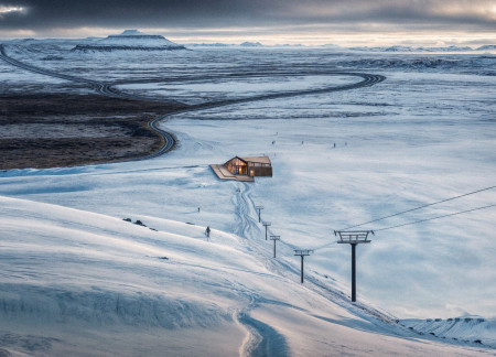 Glulam Frame and Basalt Integration in a Sustainable Cabin Design