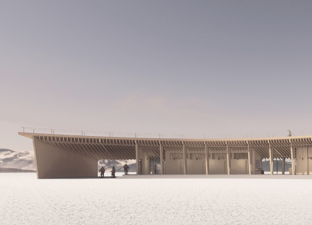 Panoramic Views Enhanced by Sustainable Timber and Green Roof Integration in a Recreational Hub