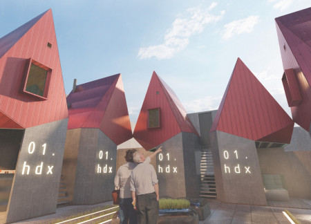 Community Living Enhanced by Modular Design Featuring Insulated Panels and Natural Material Integration