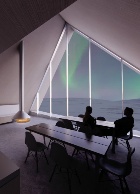 Cross-Laminated Timber Shelter Embracing Community in Iceland's Winter Landscape