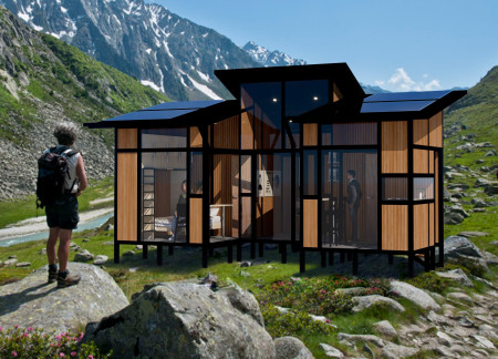 Charred Wooden Shingles and Permeable Surfaces in a Multi-Use Urban Fabric