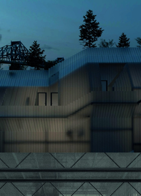 Charred Wooden Shingles and Green Roofs Redefine Vertical Living Spaces in Urban Context